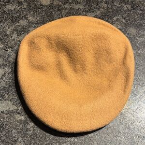 Dockers Tan Wool Solid Flat Newsboy Cap